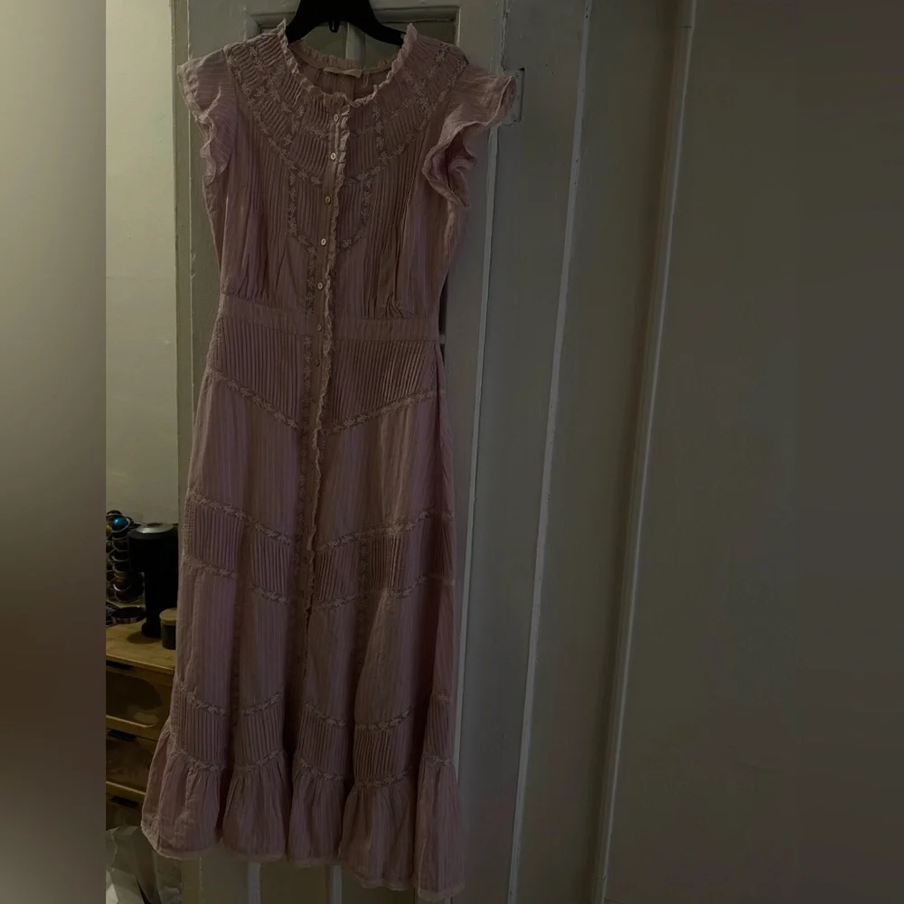 Remi Cotton Stripe Maxi Dress - LoveShackFancy - Picture 2 of 8